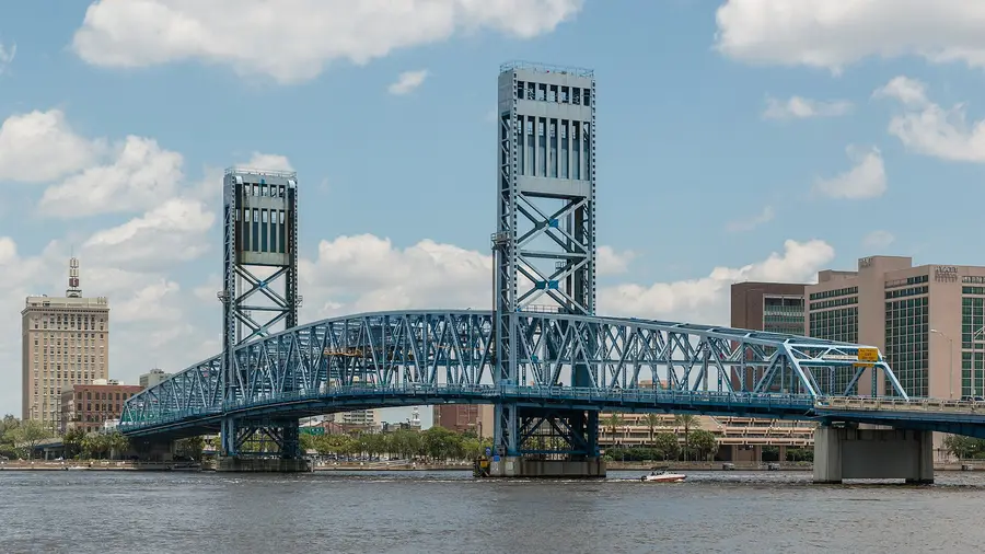 The John T. Alsop Jr. Bridge crossing the St. Johns River in Jacksonville